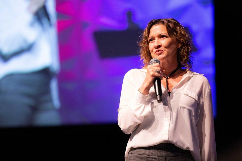 PLNU Tedx speaker gives her presentation